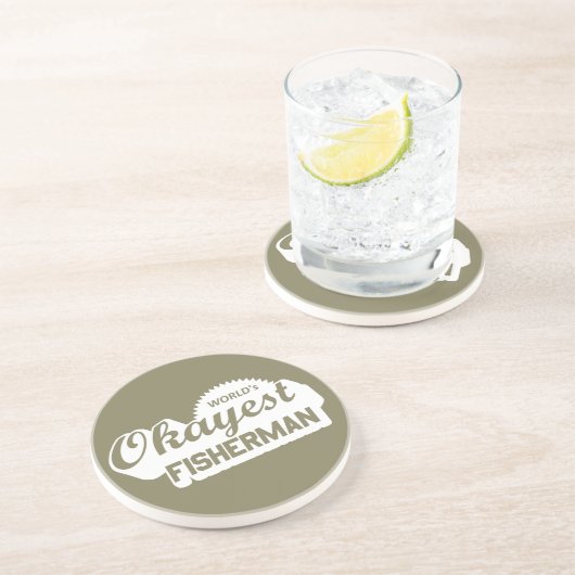 Weltweit der gute Fischer Sandstein Untersetzer (Seite)