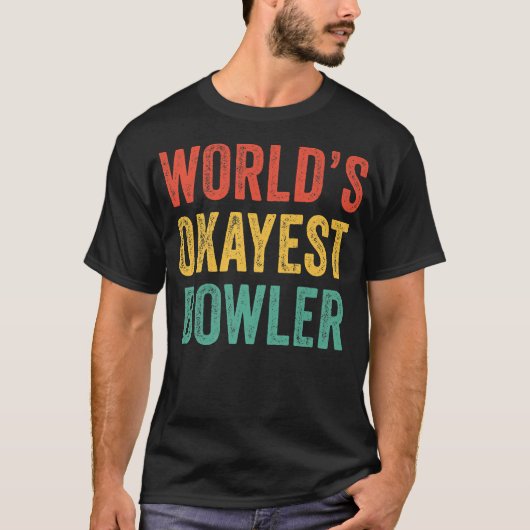 Weltweit der richtige Bowler Funny Bowling Lover V T-Shirt (Vorderseite)