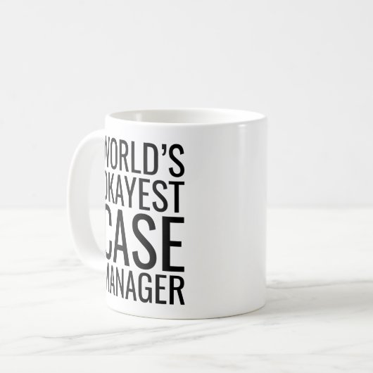 Weltweit der richtige Fallmanager Kaffeetasse (Vorderseite Links)