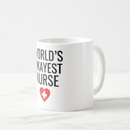 Weltweit die beste Krankenschwester Kaffeetasse (VorderseiteRechts)