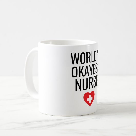 Weltweit die beste Krankenschwester Kaffeetasse (Vorderseite Links)