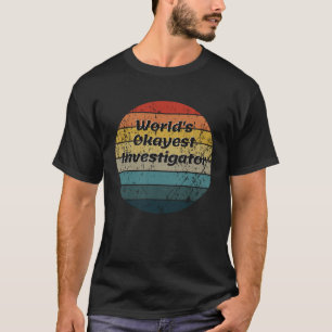 Weltweit die besten Ermittler Vintag Sunset 60er 7 T-Shirt