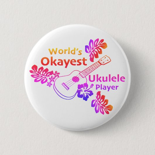 Weltweit Durchschnittlichster - Regenbogen-Button Button (Vorderseite)