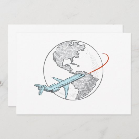 Weltweit Einladung (Vorne/Hinten)