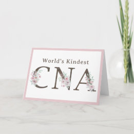 Weltweit freundlichster CNA Weihnachtsblumenstrauß Dankeskarte