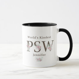 Weltweit freundlichster PSW Floral Weihnachten Tasse