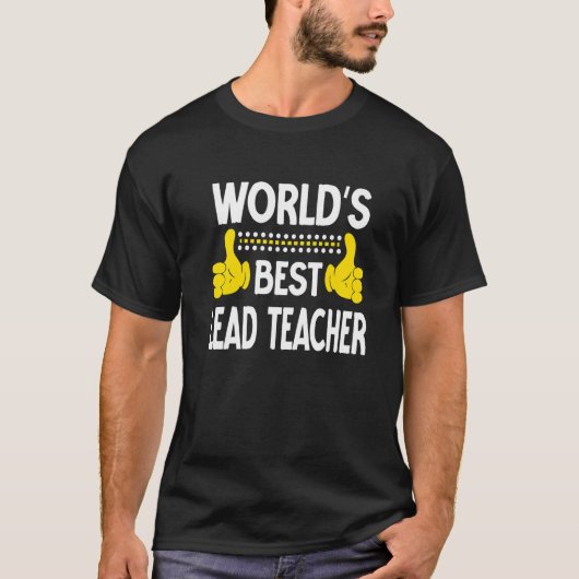Weltweit führender Lehrer - Berufsleben T-Shirt (Vorderseite)
