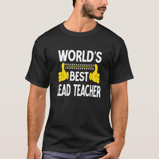 Weltweit führender Lehrer - Berufsleben T-Shirt (Vorderseite)