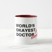 Weltweit geselliger Arztpraxis lustiger Schlamm Tasse (Zentrum)