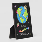 Weltweit Grooviest Mother in Law Quote & Art der 1 Fotoplatte (Seite)