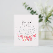 WELTWEIT GRÖSSTE CAT-MAMA-Postkarte Postkarte (Stehend Vorderseite)