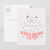 WELTWEIT GRÖSSTE CAT-MAMA-Postkarte Postkarte (Vorne/Hinten)