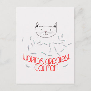 WELTWEIT GRÖSSTE CAT-MAMA-Postkarte Postkarte