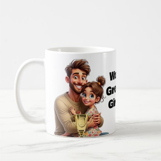 WELTWEIT GRÖSSTE MÄDCHEN VATER Geschenk für seinen Kaffeetasse (Links)