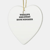 WELTWEIT GRÖSSTER BANKMANAGER KERAMIK ORNAMENT (Links)