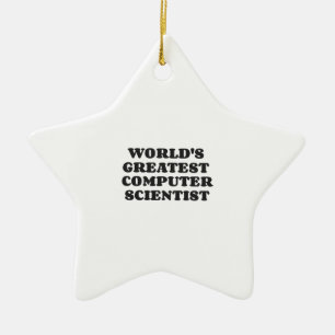 WELTWEIT GRÖSSTER COMPUTERWISSENSCHAFTLER KERAMIK ORNAMENT
