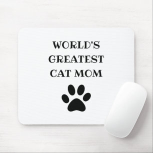 Weltweit größter Katzentext-Mama Personalisiert Mousepad