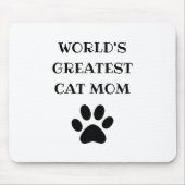 Weltweit größter Katzentext-Mama Personalisiert Mousepad (Vorne)