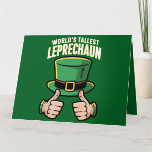 Weltweit größter Leprechaun Lustiger irischer Humo Karte