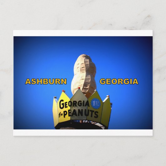 WELTWEIT GRÖSSTER PEANUT MONUMENT - ASHBURN, GA POSTKARTE (Vorderseite)
