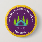 Weltweit größter Pfadfinder-Leader, 7,5 cm Runde A Button (Vorderseite)