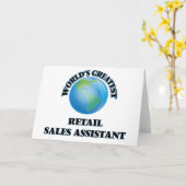 Weltweit größter Retail Sales Assistant Karte (Gelbe Blume)