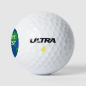 Weltweit größter Vater Sondergeschenk für Golf Set Golfball (Logo)