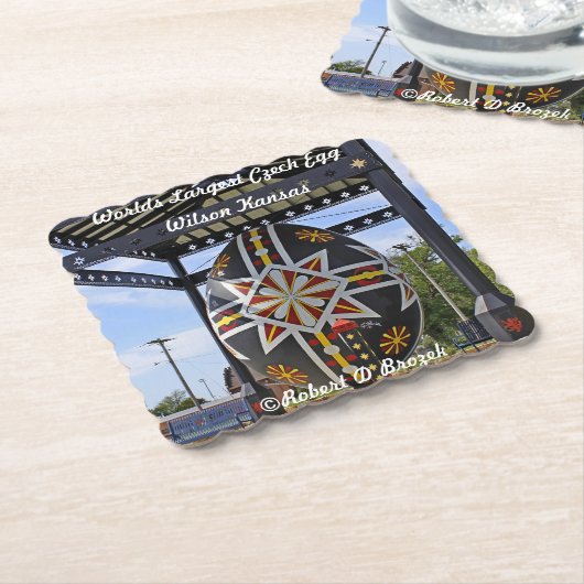 Weltweit größtes tschechisches Ei Untersetzer (angewinkelt)