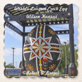 Weltweit größtes tschechisches Ei Untersetzer (Vorderseite)