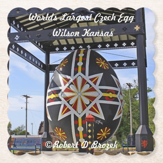 Weltweit größtes tschechisches Ei Untersetzer (Vorderseite)