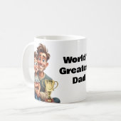 WELTWEIT GRÖSSTES VATER Geschenk für ihn Vater Gro Kaffeetasse (Vorderseite Links)
