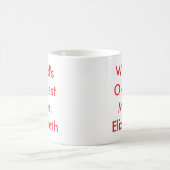 Weltweit gute Mama Personalisiert Kaffeetasse (Mittel)