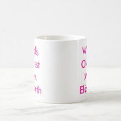 Weltweit gute Mama Personalisiert Kaffeetasse (Mittel)