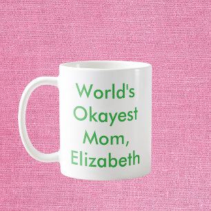 Weltweit gute Mama Personalisiert Kaffeetasse
