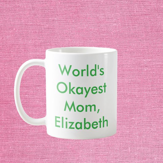 Weltweit gute Mama Personalisiert Kaffeetasse