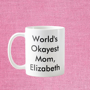 Weltweit gute Mama Personalisiert Kaffeetasse