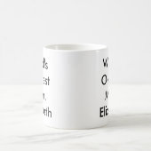 Weltweit gute Mama Personalisiert Kaffeetasse (Mittel)