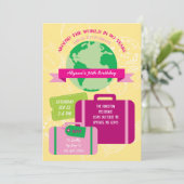 Weltweit in 90 Jahren Einladung (Stehend Vorderseite)