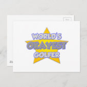 Weltweit ist der beste Golfer .. Joke Postkarte (Vorne/Hinten)