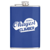 Weltweit ist der beste Kletterer Flachmann (Vorderseite)