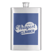 Weltweit ist der beste Kletterer Flachmann (Vorderseite)