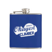 Weltweit ist der beste Kletterer Flachmann (Vorderseite)