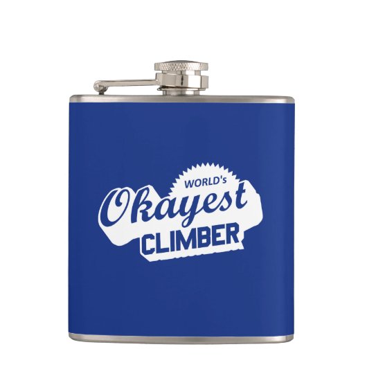 Weltweit ist der beste Kletterer Flachmann (Vorderseite)