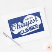 Weltweit ist der beste Kletterer Rechteckiger Aufkleber (Umschlag)