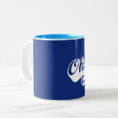 Weltweit ist der beste Kletterer Zweifarbige Tasse (Vorderseite Links)