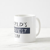 Weltweit ist der beste Sohn Funny Kaffeetasse (VorderseiteRechts)