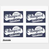 Weltweit ist die richtige Jabroni Rechteckiger Aufkleber (Blatt)