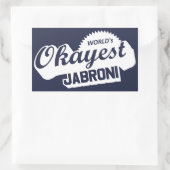 Weltweit ist die richtige Jabroni Rechteckiger Aufkleber (Tasche)