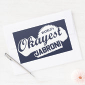 Weltweit ist die richtige Jabroni Rechteckiger Aufkleber (Umschlag)