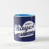 Weltweit ist die richtige Jabroni Zweifarbige Tasse (Mittel)